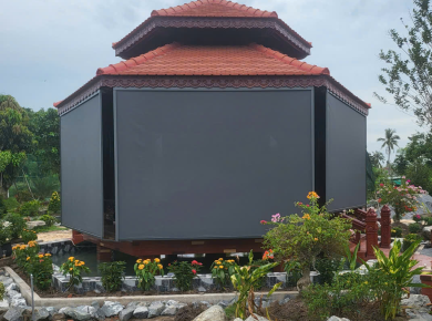 Các công trình rèm ngoài trời đã hoàn thiện tại TPHCM