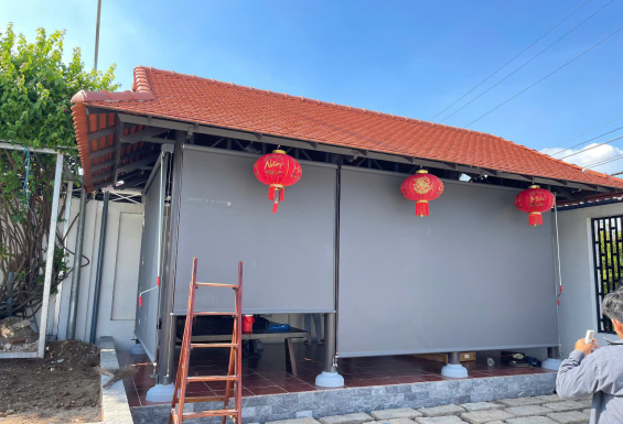 Các công trình rèm ngoài trời đã hoàn thiện tại Bình Dương
