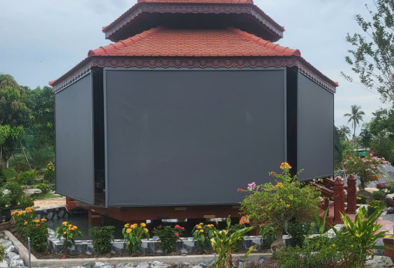 Các công trình rèm ngoài trời đã hoàn thiện tại TPHCM